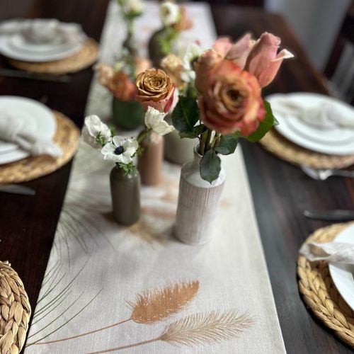 Pampas on Linen - Runner - Image 2