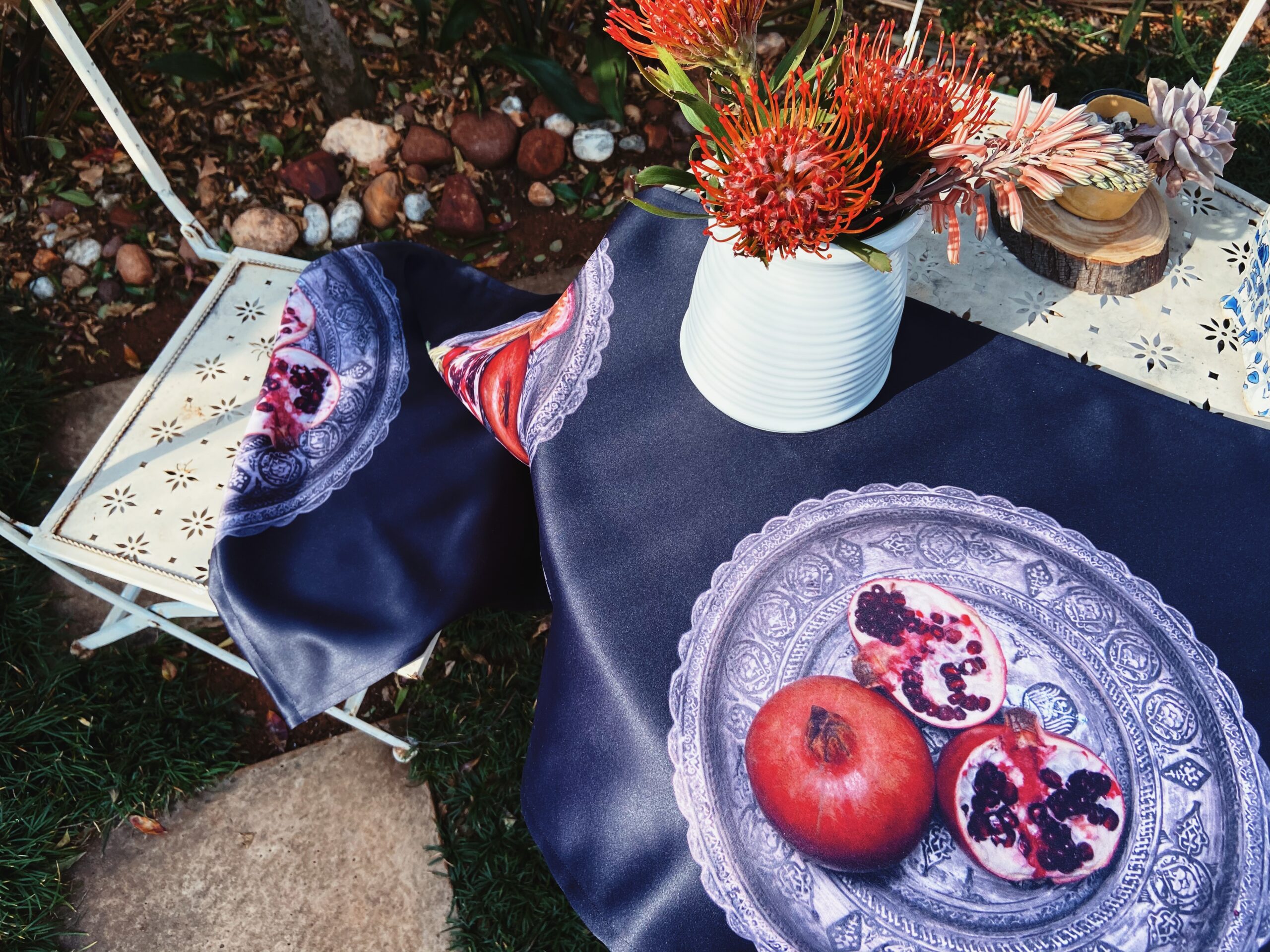 Pomegranates On a Plate