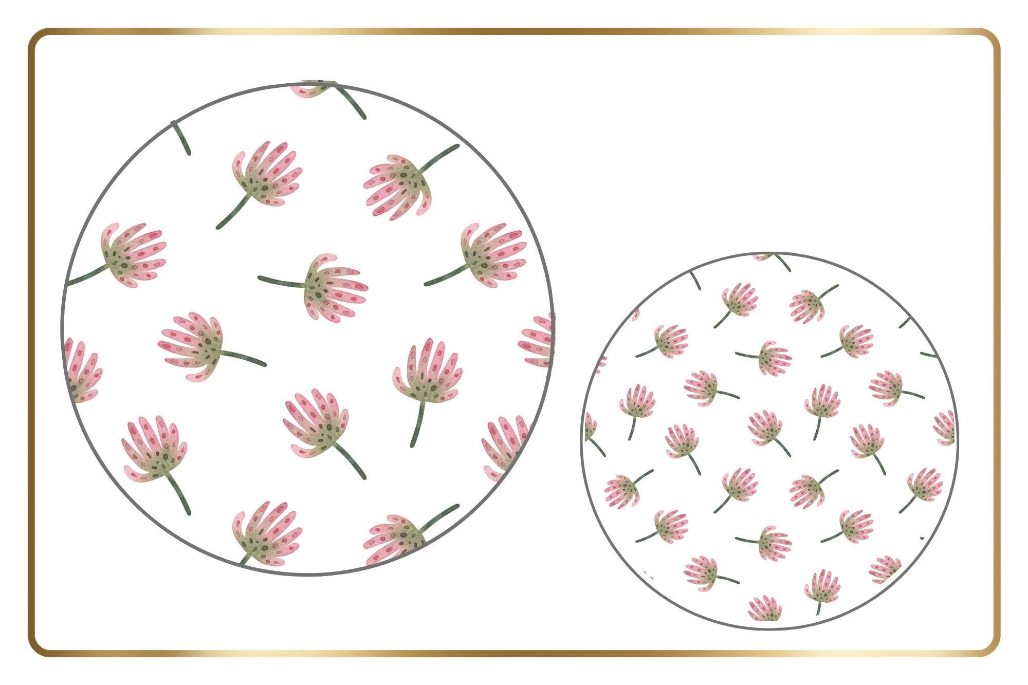 Little Pink Flowers Dish Covers