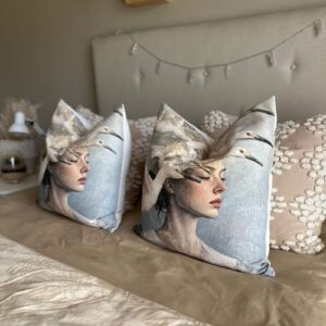 Women with Birds - Pillow