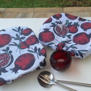 Red Romegranates - Dish Covers