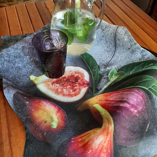 Purple Figs - Tea Towel / Bread Cloth