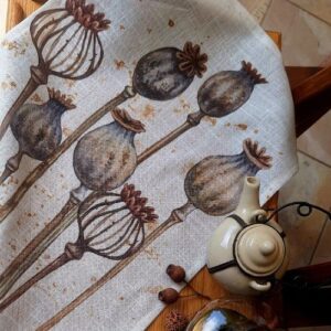 Papavers - Tea Towel / Bread Cloth