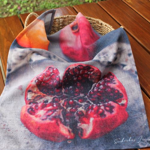 Pomegranate - Tea Towel / Bread Cloth